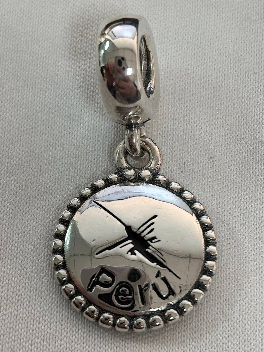 Pandora Peru Exclusive Dangle Charm Pendant, S925 Silver Jewelry